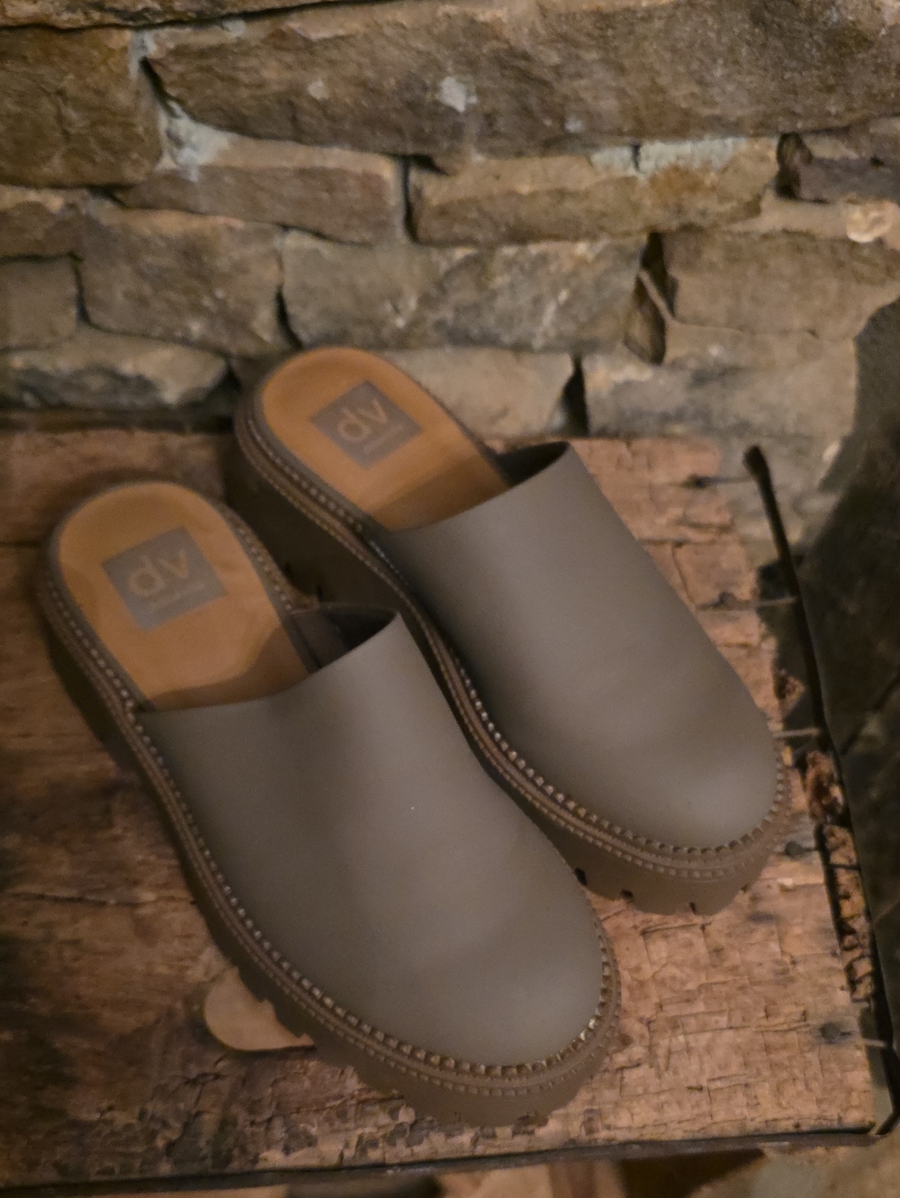 DV by Dolce Vita Men’s Slip-On Clogs in Taupe